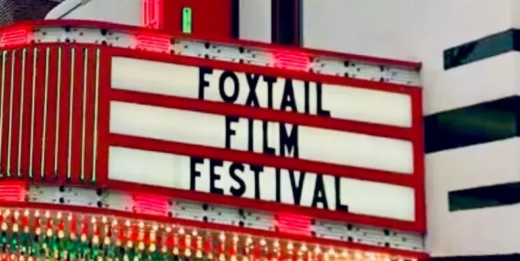 The Foxtail Film Festival sign at the Normal Theater.